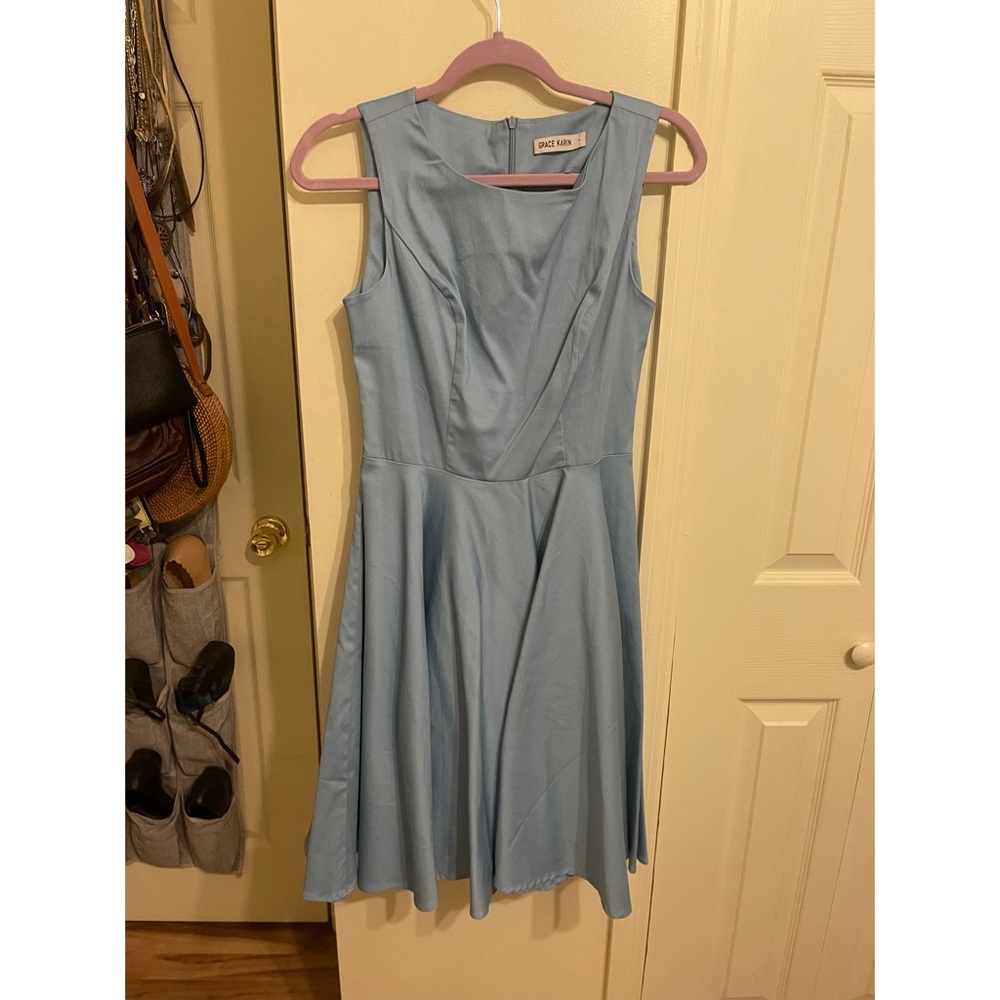 Light Blue Retro Dress
